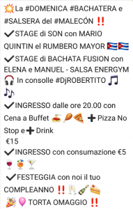 Stage di son 20 ottobre 2019 mario quintin